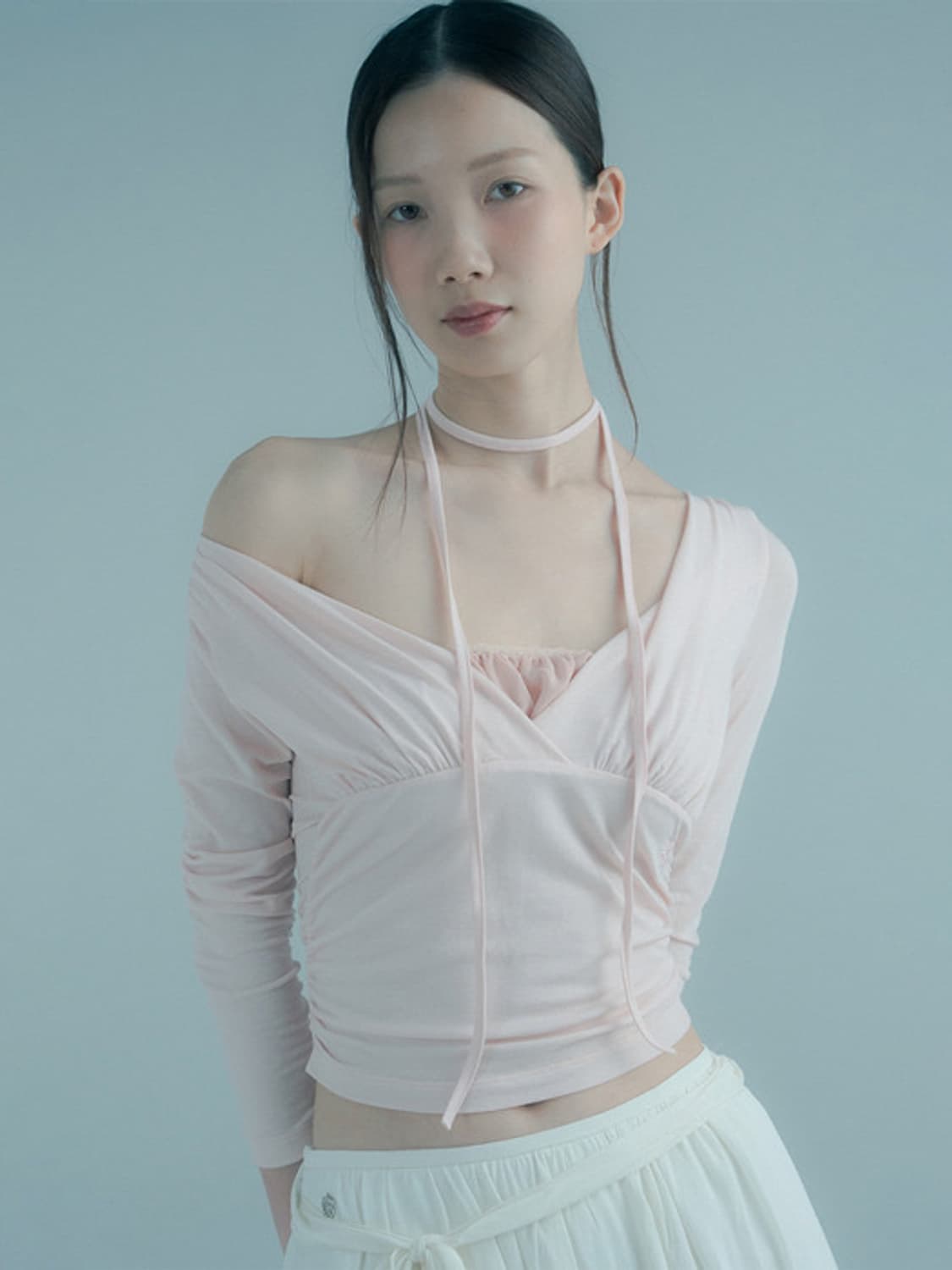 유일매물 페인오어플레져 데이지 탑 핑크 상품이미지2