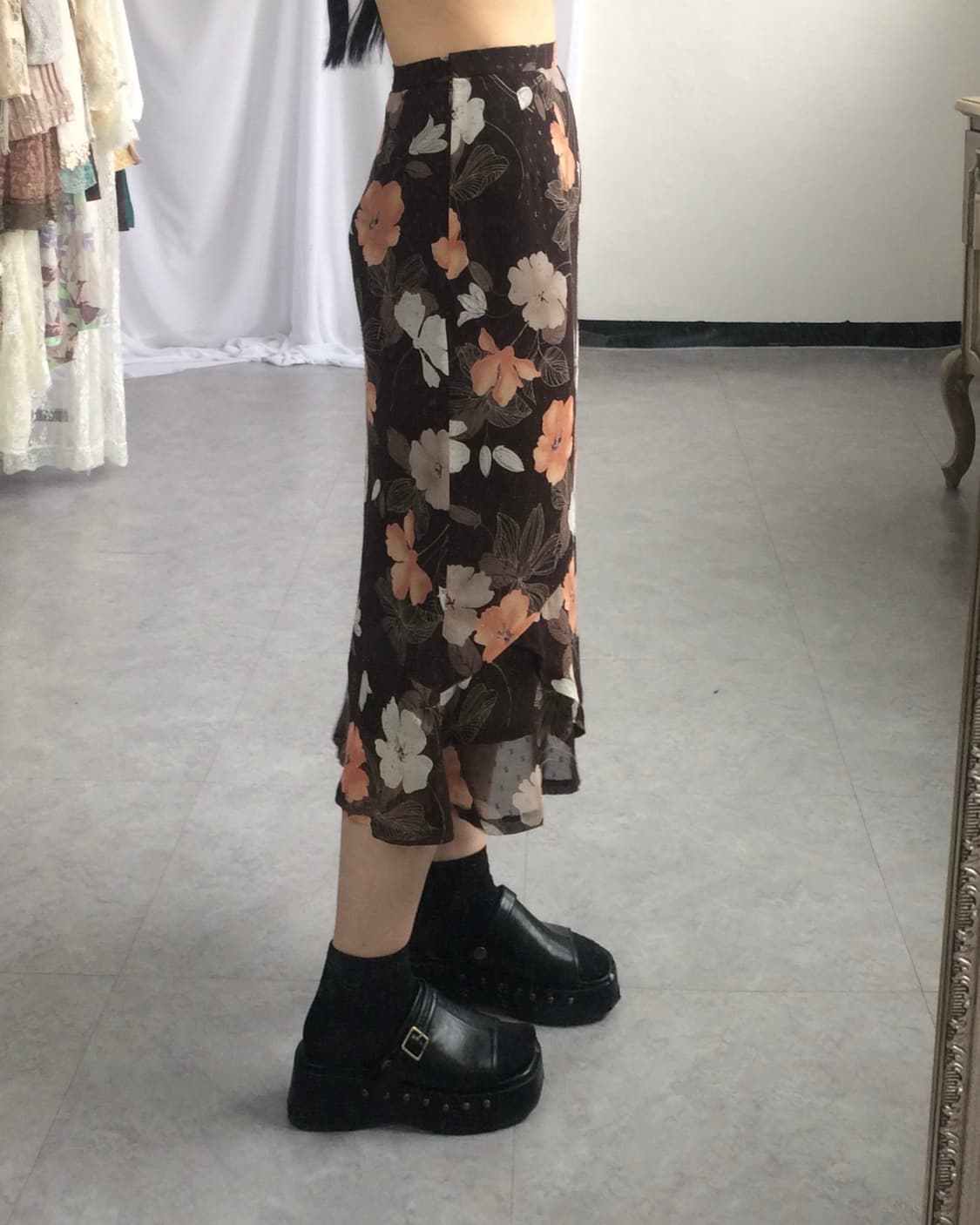 Flower pattern skirt 상품이미지8