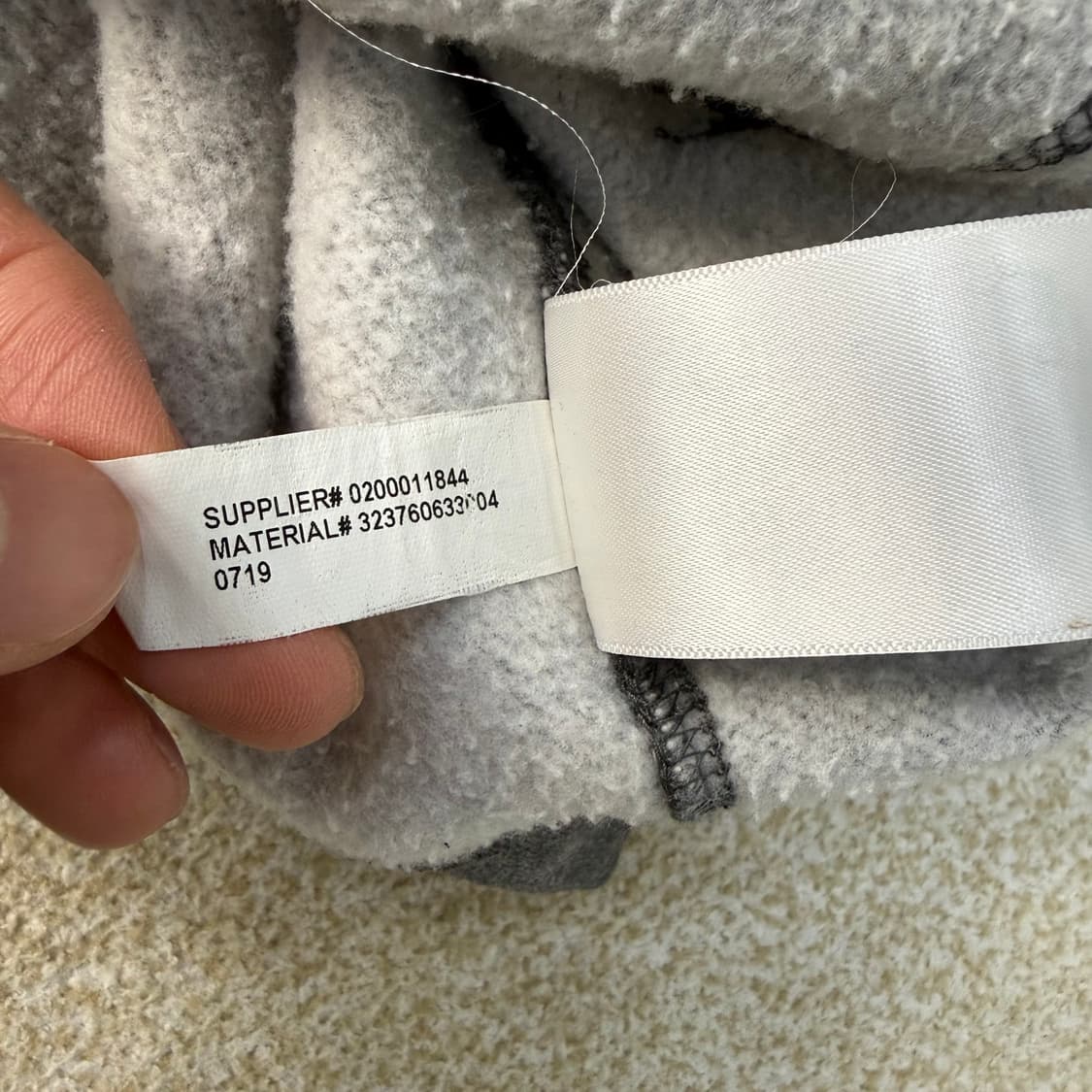 실측확인 폴로 그레이 아치로고 후드집업 0202T1 상품이미지5