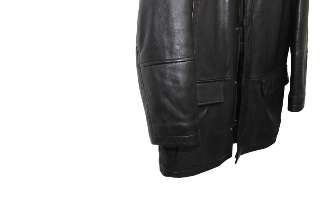 2000s Calvin Klein 캘빈클라인 카우레더 카코트 상품이미지8