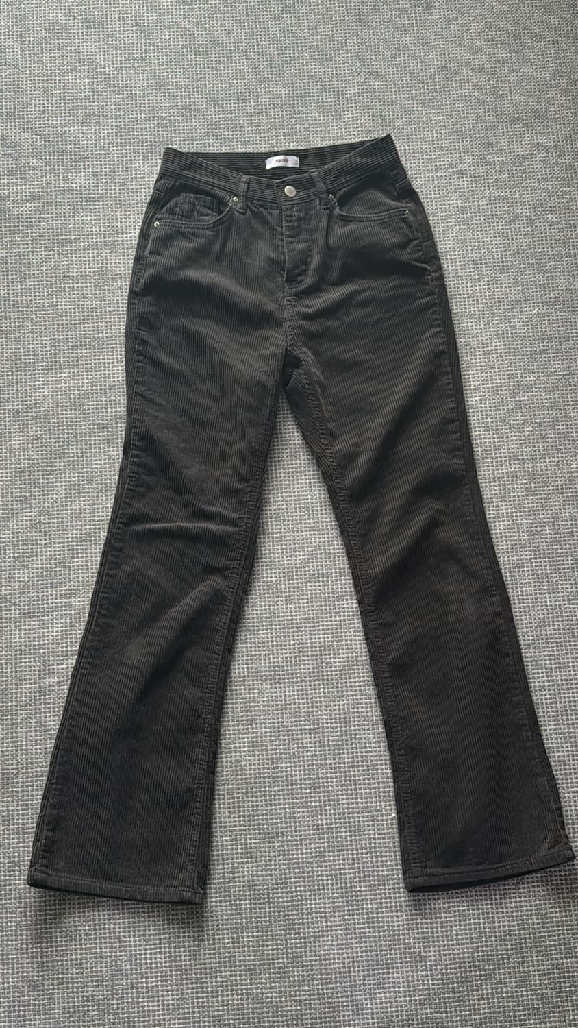 골덴 부츠컷 챠콜 상품이미지1