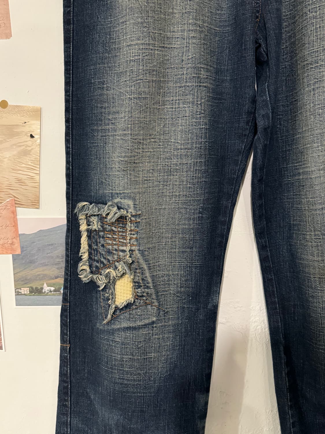 워싱 데님 팬츠 상품이미지5