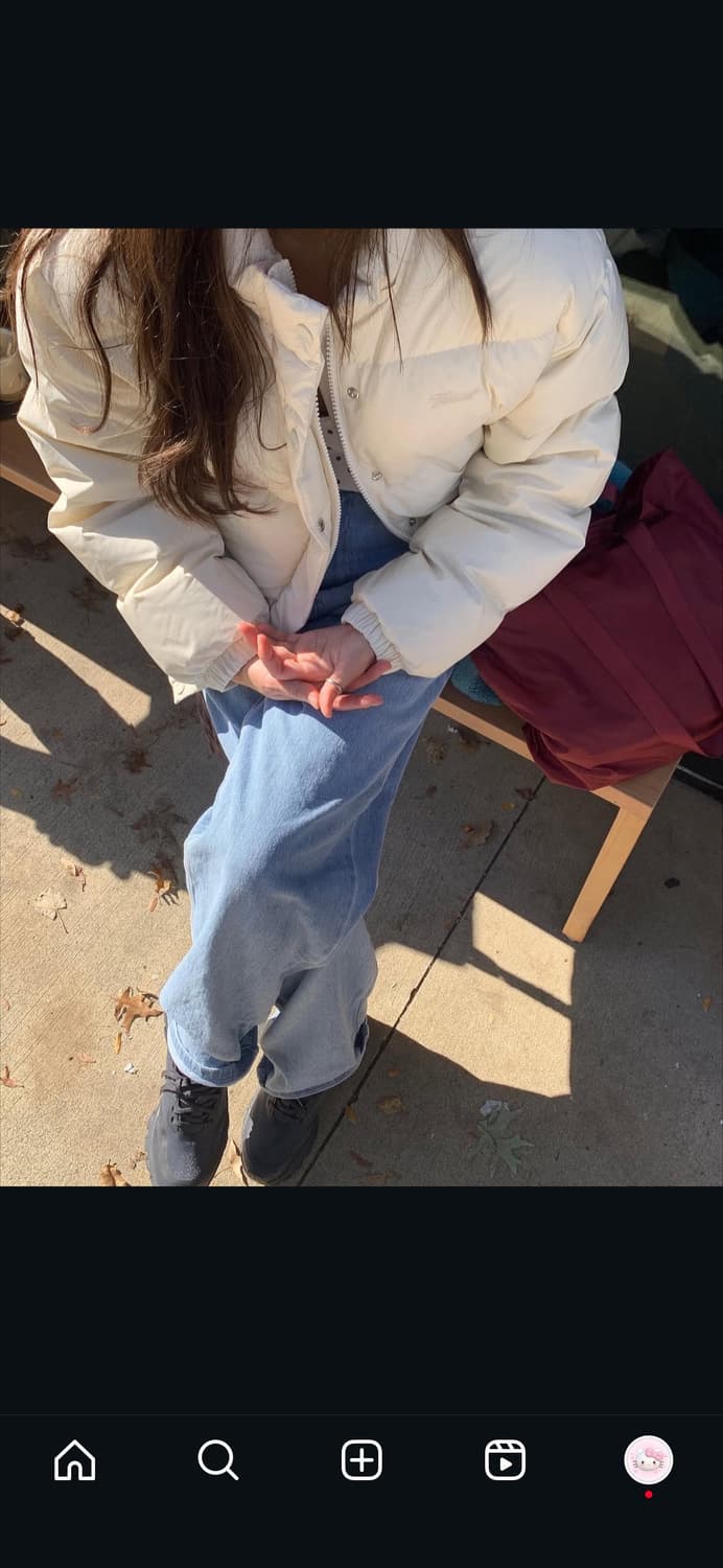 타낫 푸퍼 패딩 크림 아이보리 상품이미지4