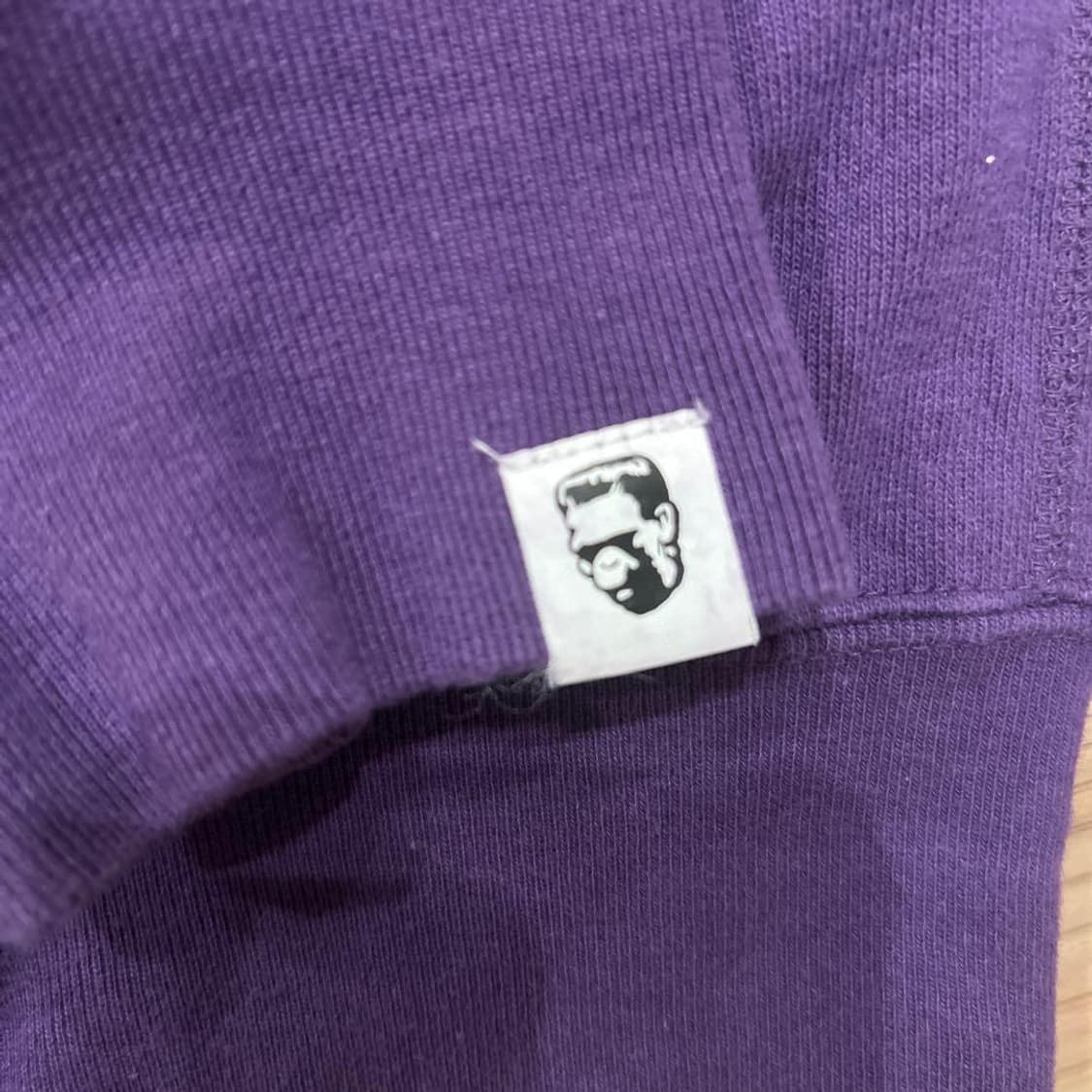 베이프 컬러 카모 샤크 풀 집 후드 퍼플 상품이미지3