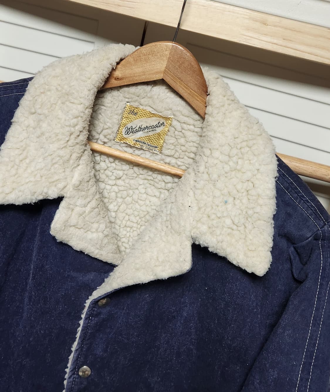 빈티지 Weathercaster 쉐르파 데님 자켓 상품이미지4