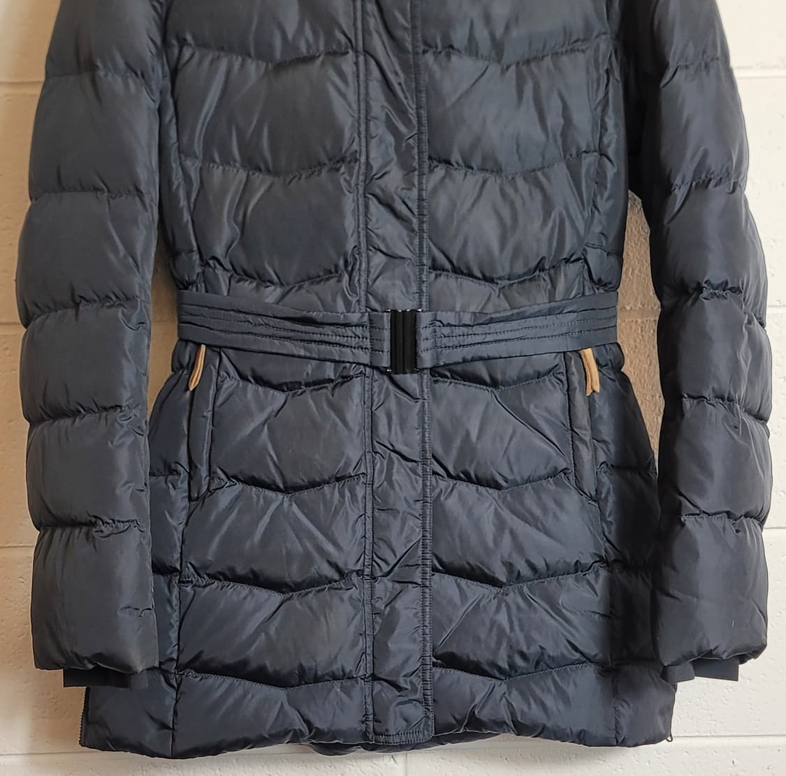 라푸마(여성용) 도로시 샤이니 벨티드 구스다운(거위털) 패딩코트 판매 상품이미지5