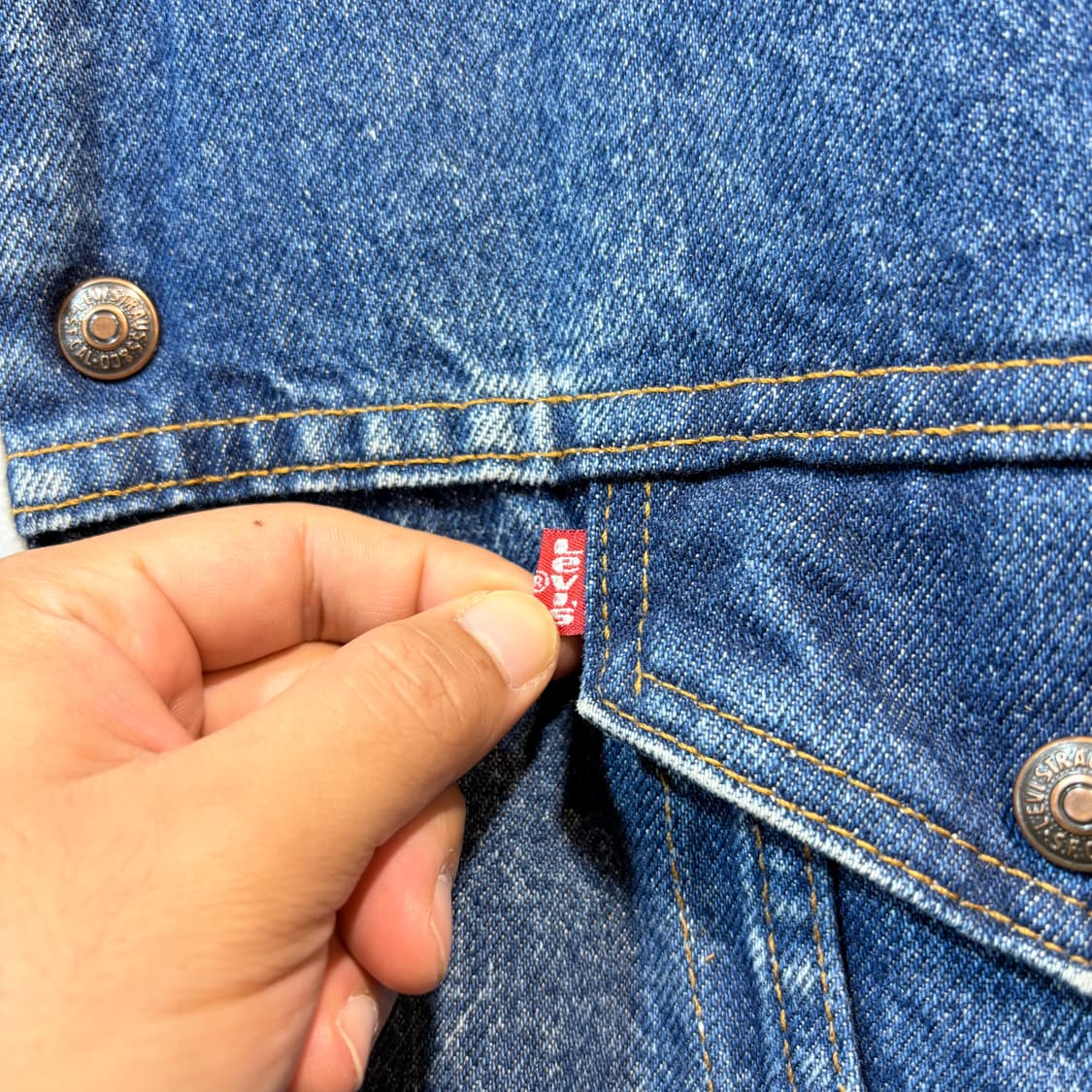 [M] LEVI's 리바이스 USA 빈티지 데님 쉐르파 자켓 상품이미지2