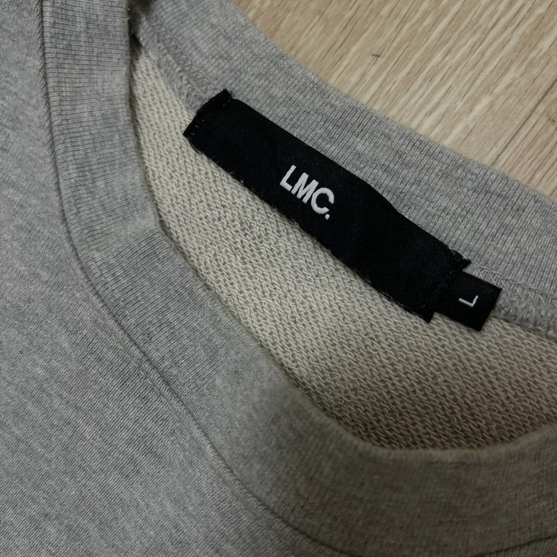 LMC 엘엠씨 빅로고 서클 백프린팅 맨투맨 티셔츠 [그레이] L/100 상품이미지7