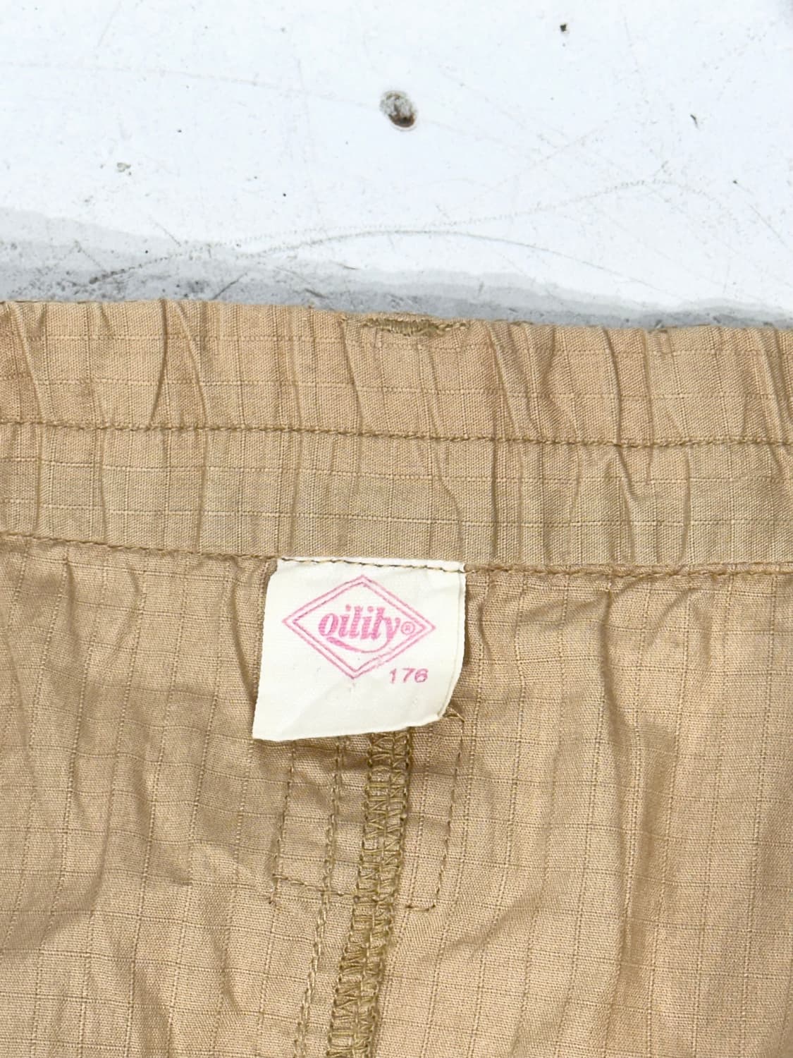 일본 빈티지 베이지 셔링 키치 자수 롱 스커트  상품이미지7