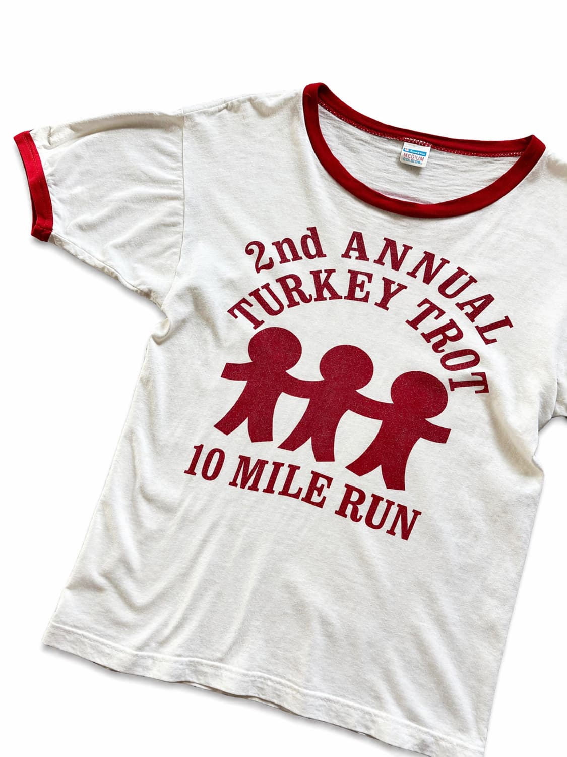 70s 챔피온 프린팅 링거 티셔츠 M 상품이미지2