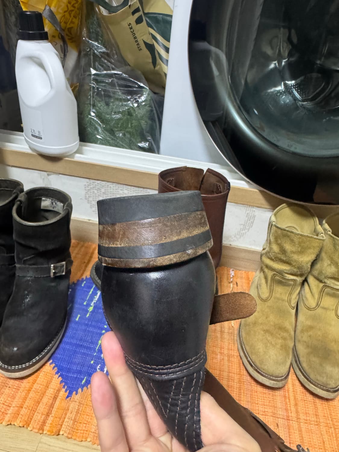 Wesco 투톤 엔지니어 부츠 9D 상품이미지8
