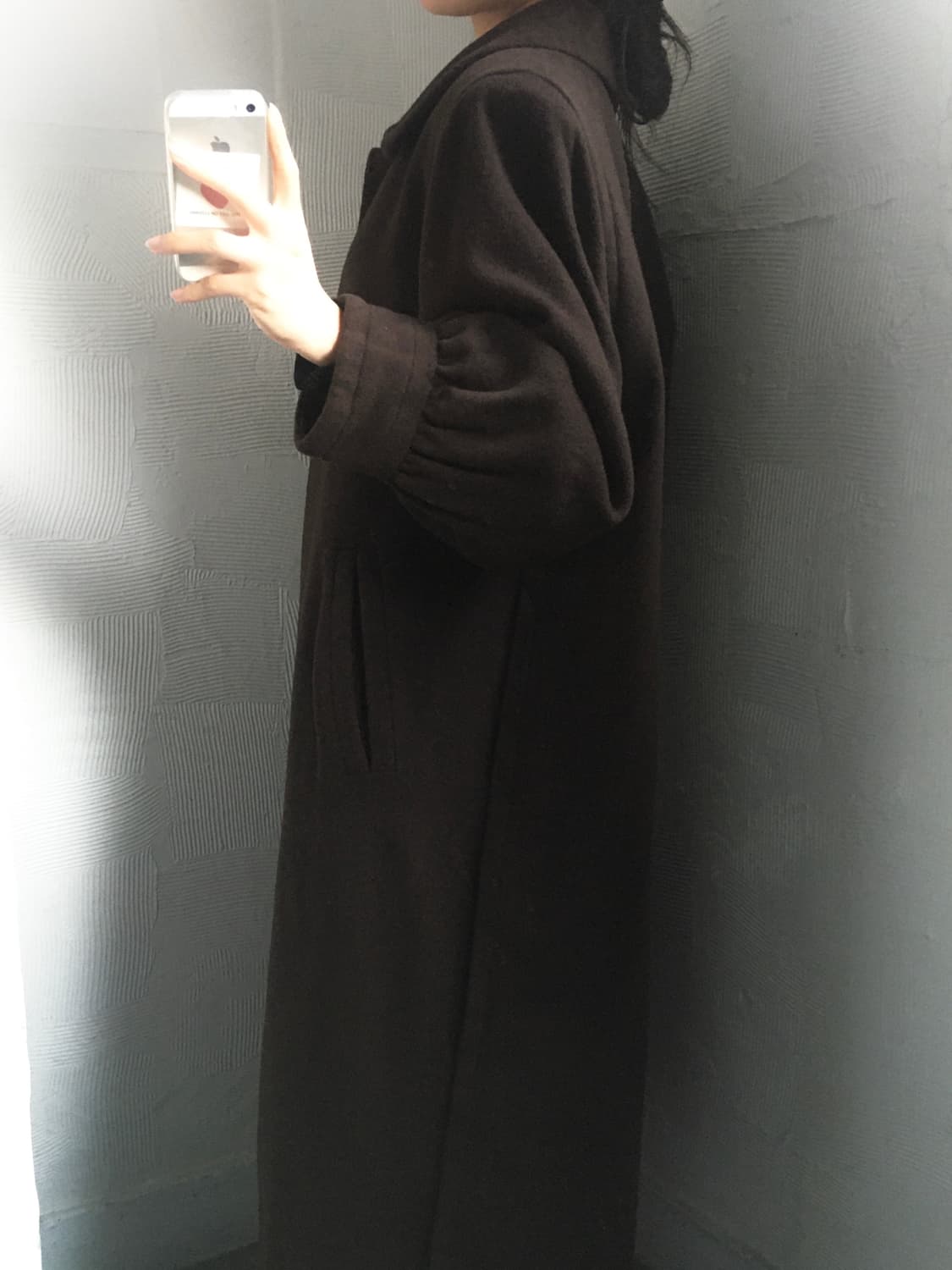 Yves Saint Laurent 입생로랑 90s 브라운 울 롱코트 상품이미지3