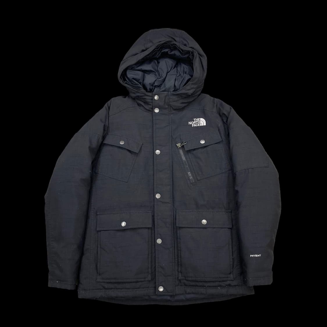 노스페이스 미주판 멀티포켓 하이벤트 블랙 패딩 상품이미지1