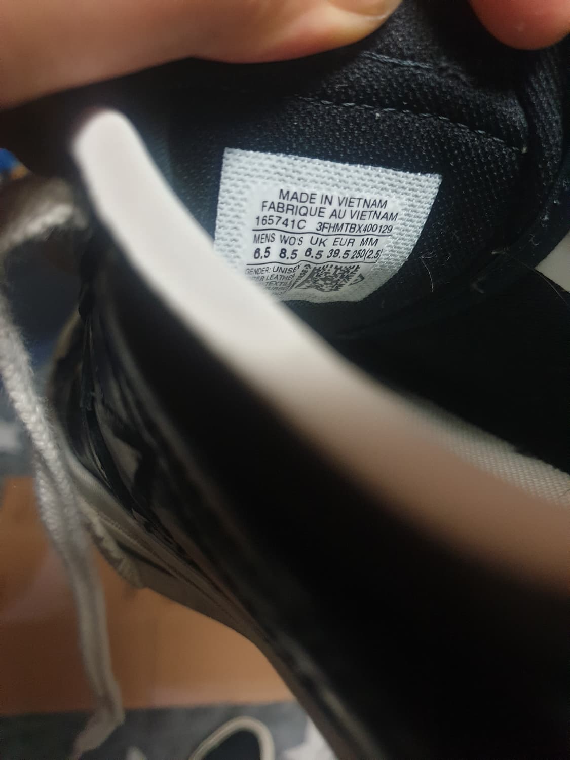 컨버스 원스타 로우 한별 레더 스니커즈 블랙 (250) 상품이미지8