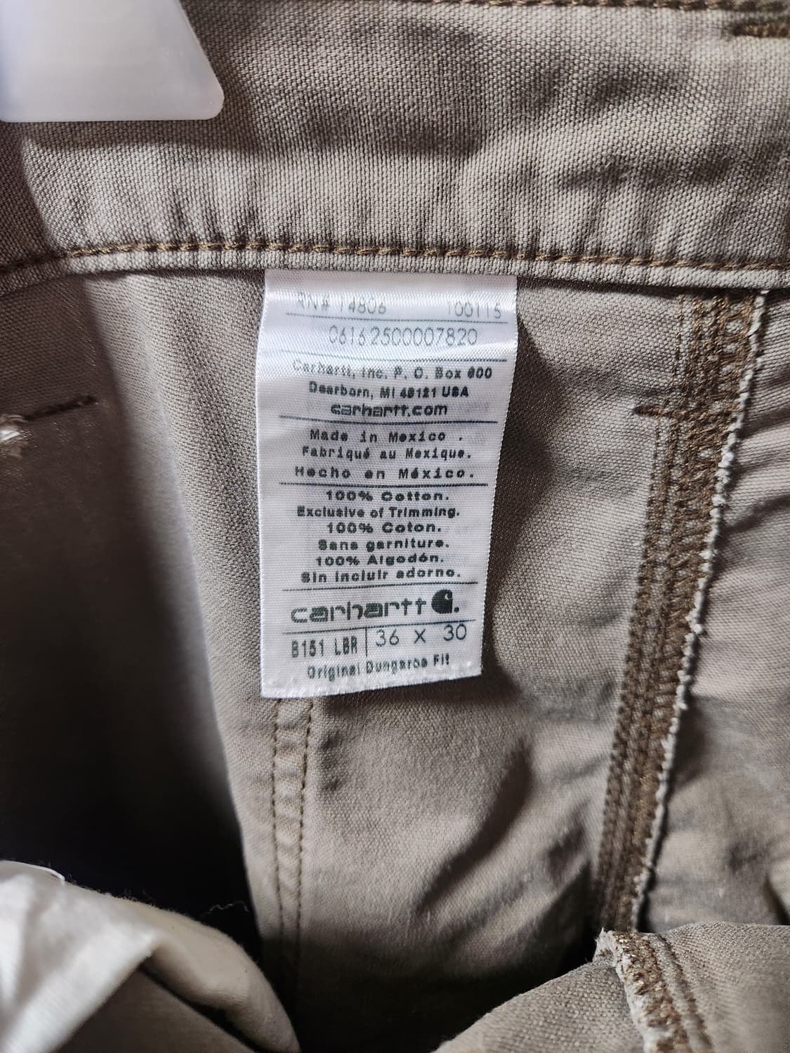 칼하트 카고 카펜터 싱글니 팬츠 36 상품이미지6
