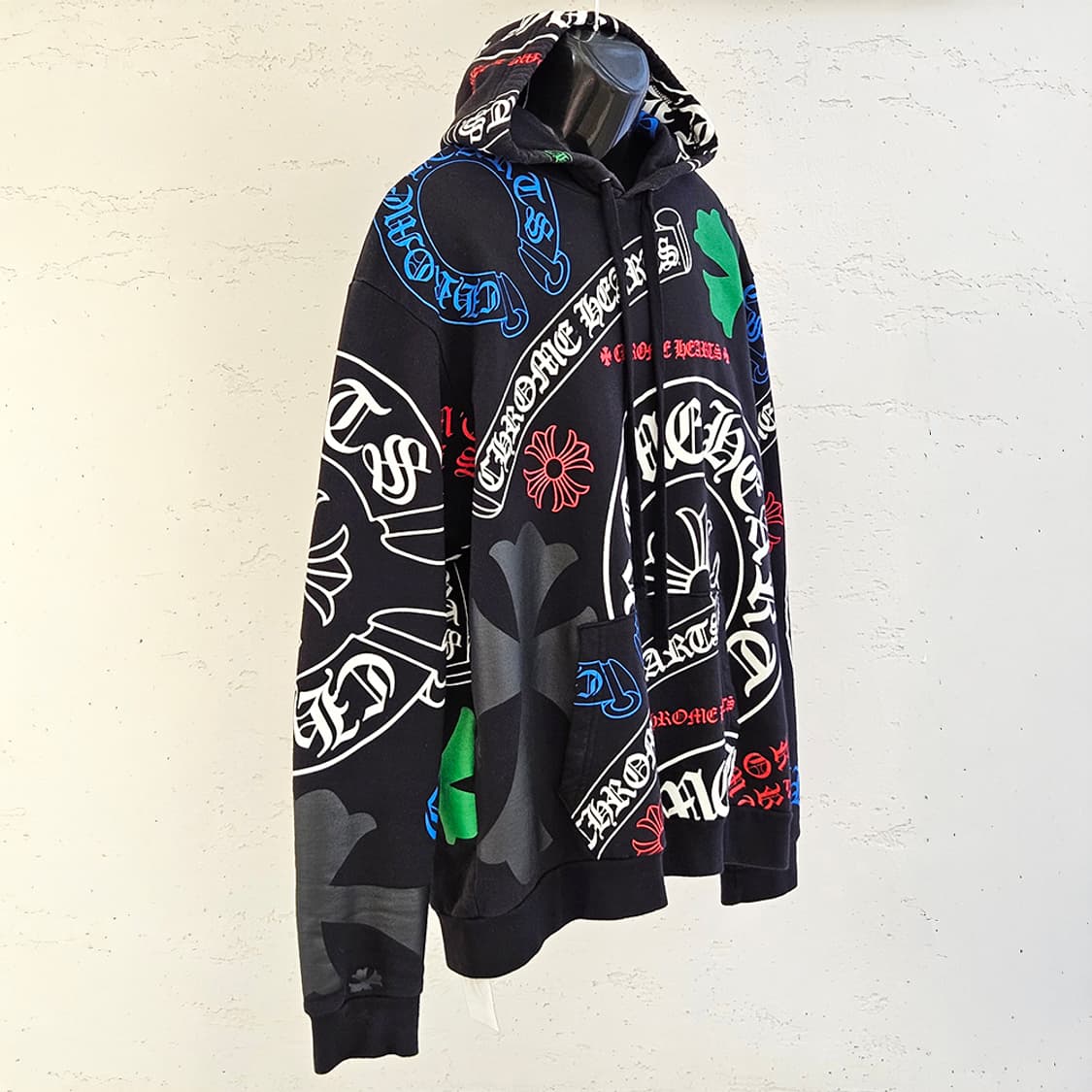 [L] 크롬하츠 스텐실 후드티 B1213C123 상품이미지2