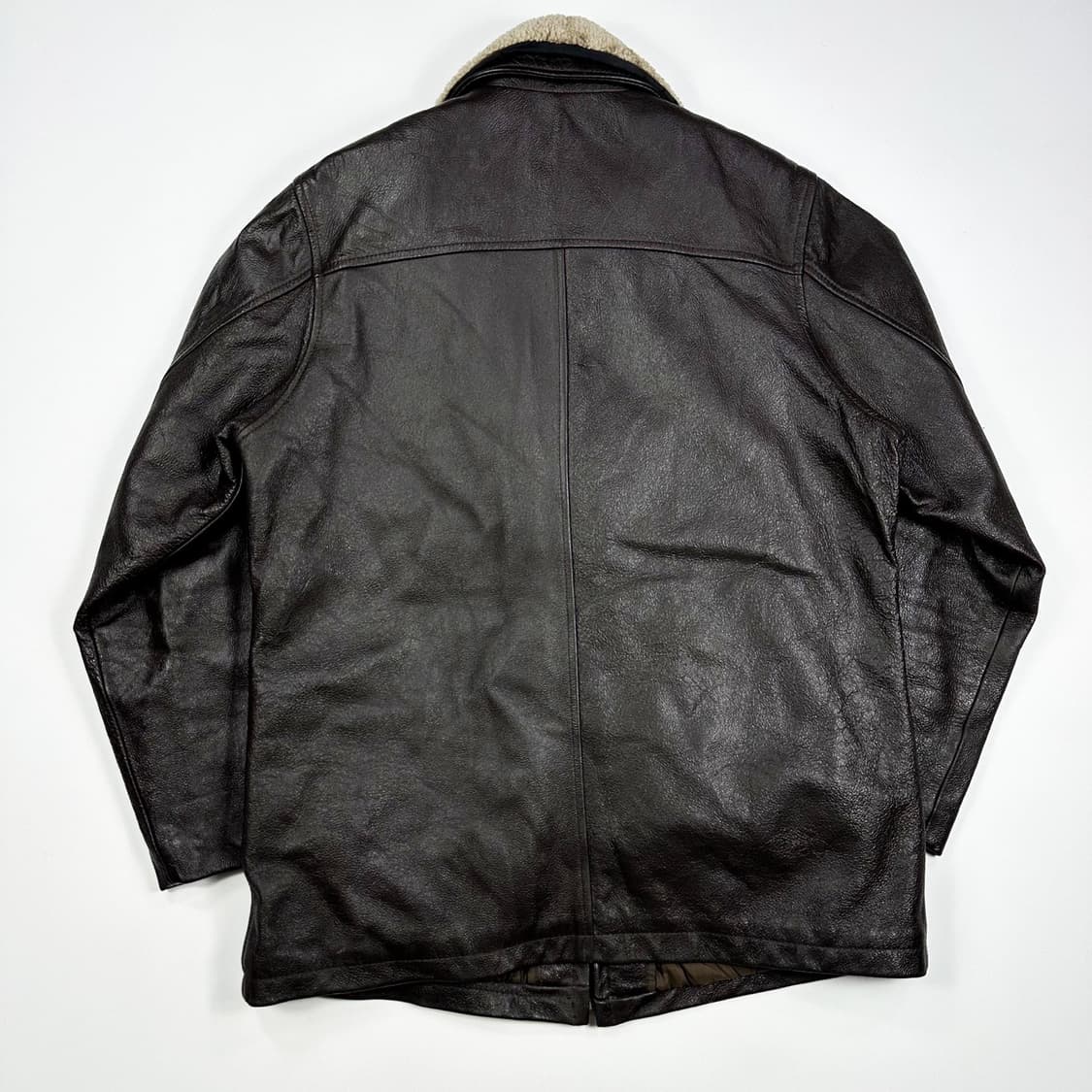 VTG 빈티지 브라운 양털 가죽자켓 (L) 상품이미지3