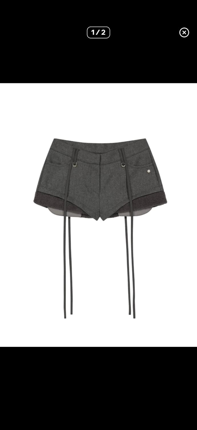 오호스 마이크로 울 쇼츠 그레이 상품이미지1