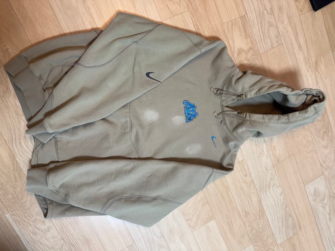 나이키x오프화이트 로고자수 후드티 L(2XL) 상품이미지1