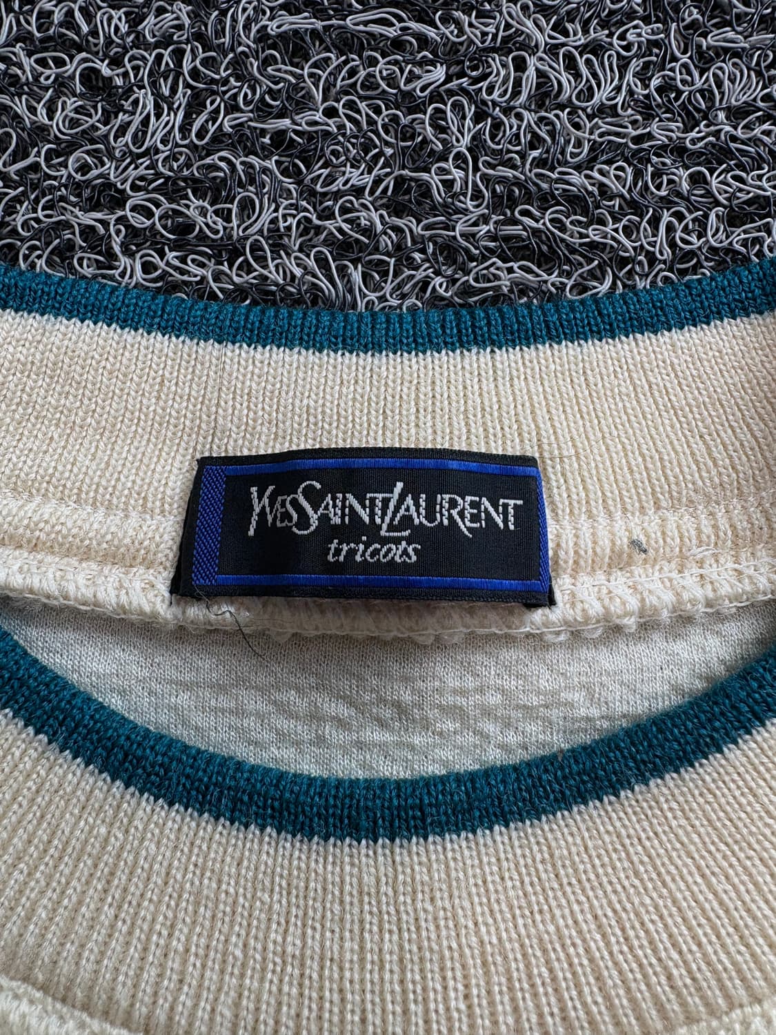 90s 일판 YSL 입생로랑 머슬핏 크루넥 니트 4244 상품이미지4