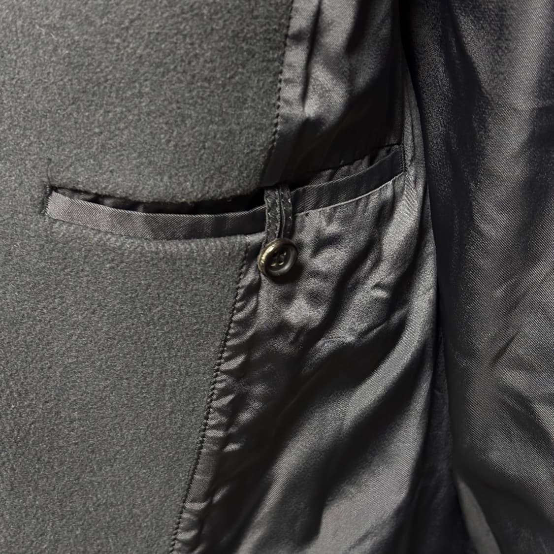 M) 꼼데가르송 옴므 플러스 헤링본 체스터 코트 상품이미지7