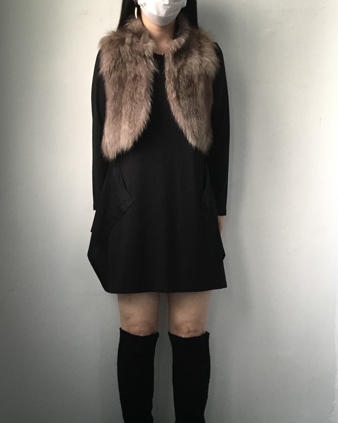 Rabbit fur vest 상품이미지5