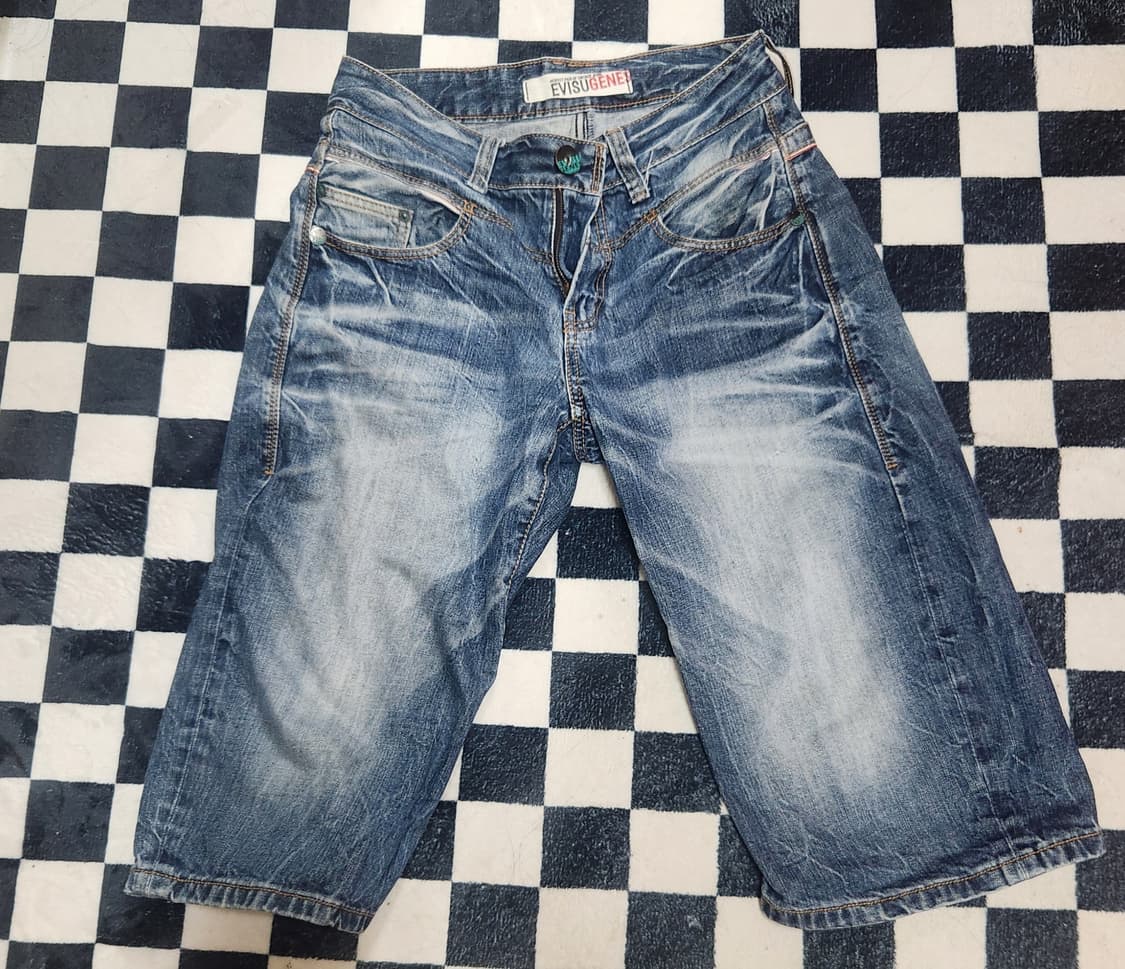 에비수 데님 버뮤다팬츠 상품이미지1