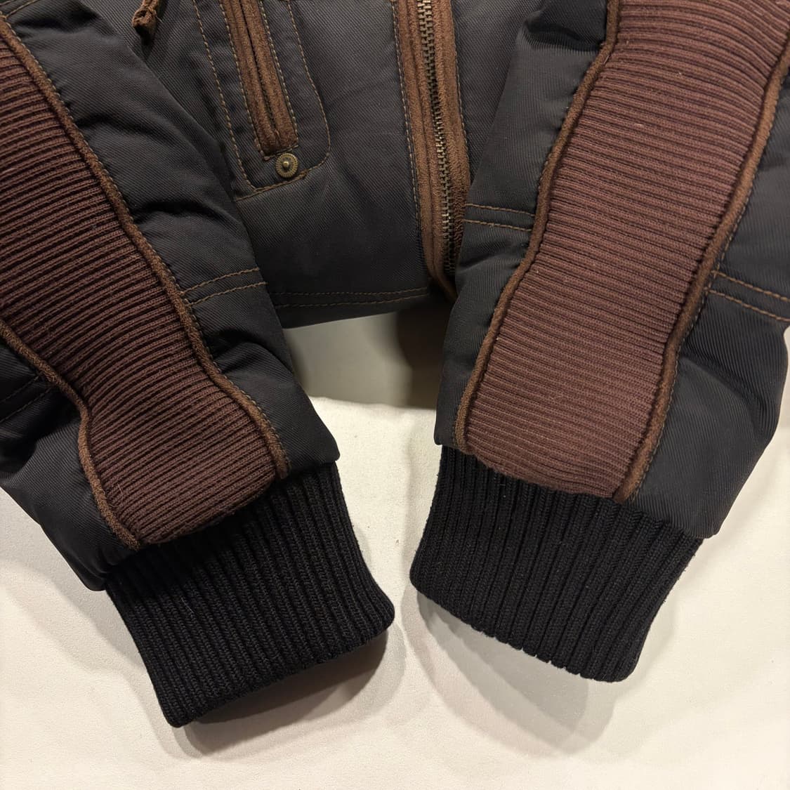 [100] JOFF 빈티지 후드 퍼 블랙 패딩 점퍼 B495 상품이미지6