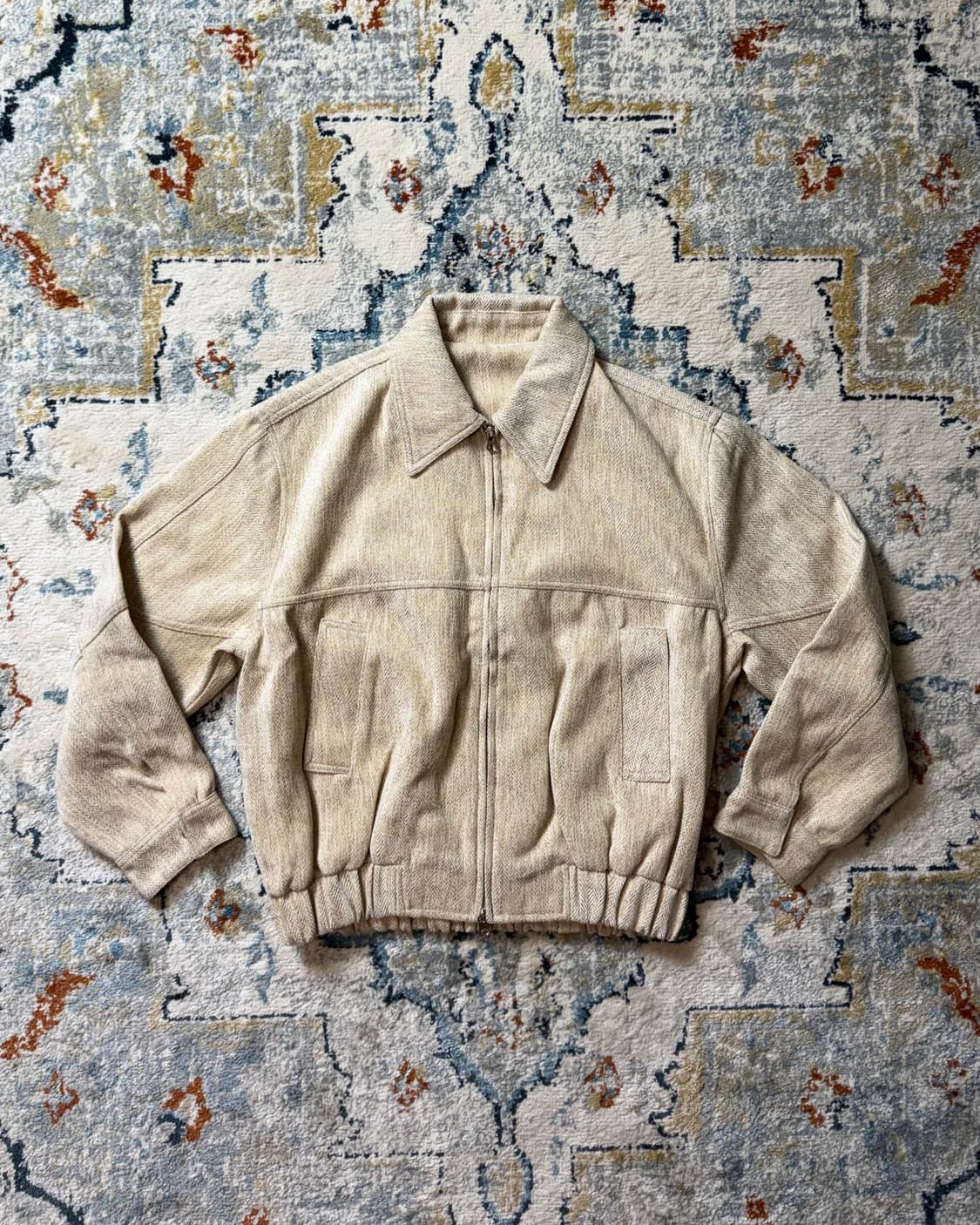 TWO-WAY ZIP BOMBER JACKET 상품이미지1