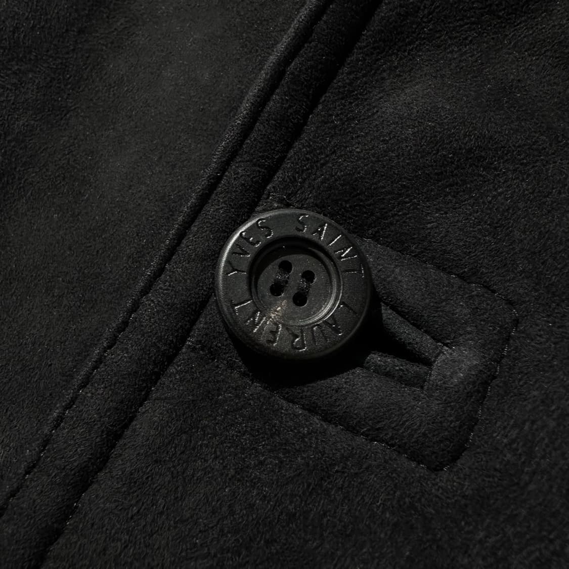 입생로랑 램스킨 시어링 무스탕 싱글 자켓 블랙 상품이미지5