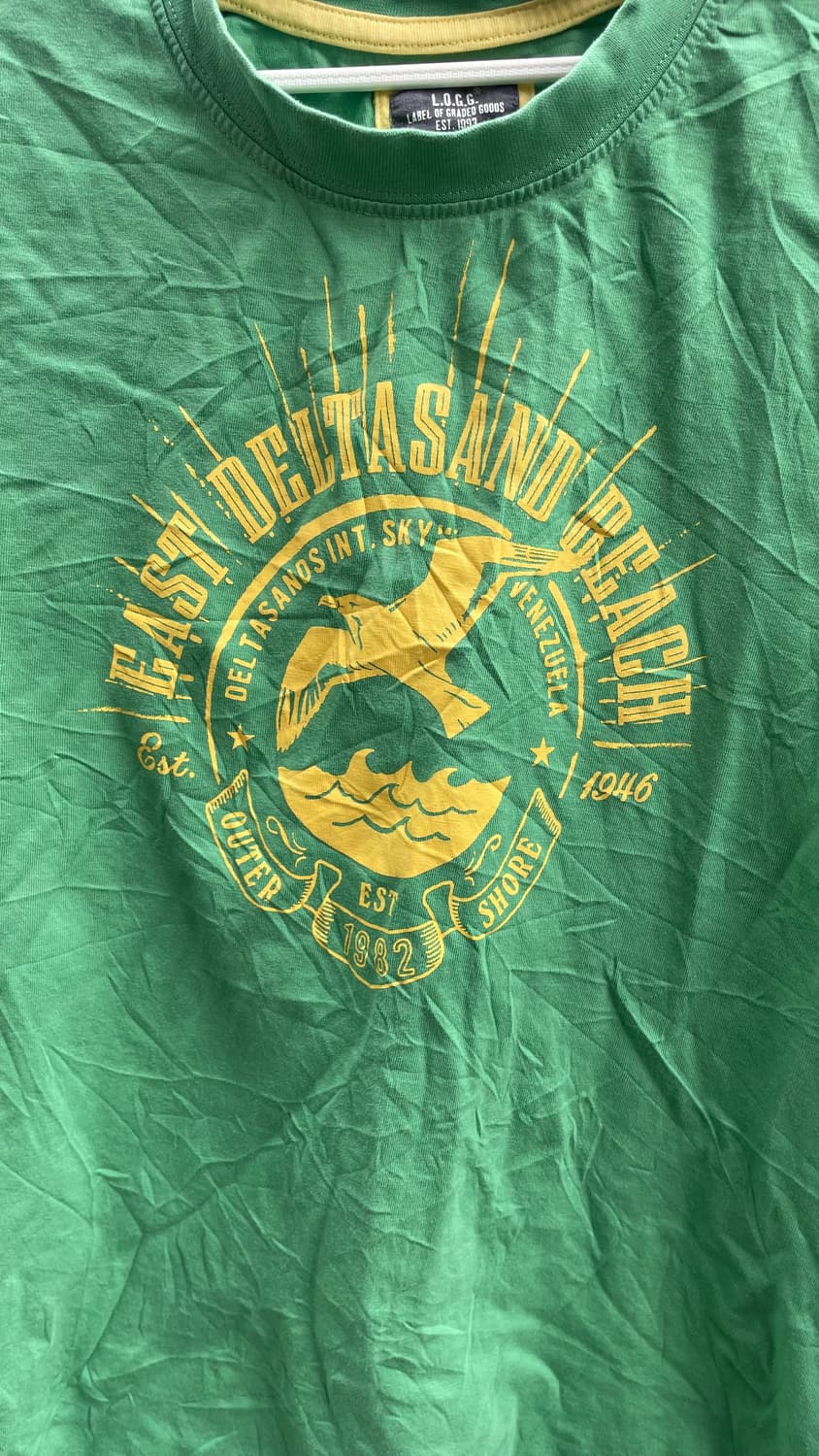 델타샌드 비치 반팔 티셔츠 그린 상품이미지3