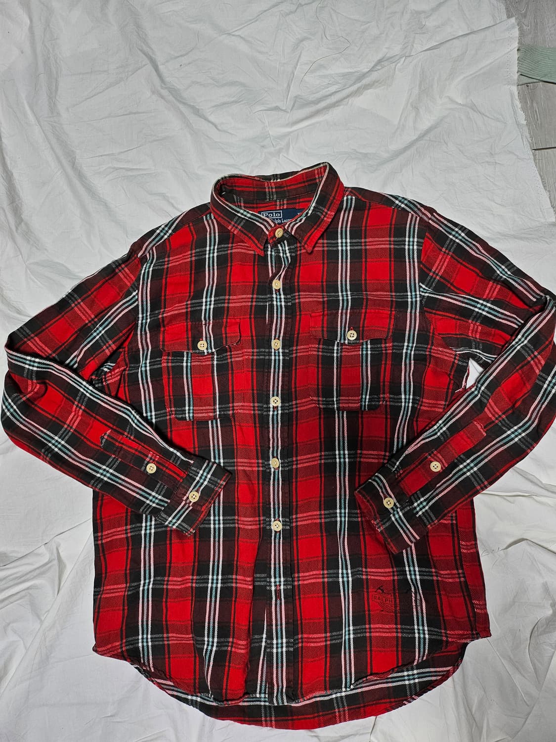 폴로랄프로렌 포켓 플란넬 셔츠 XL 상품이미지1