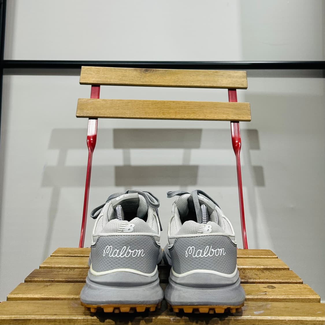 UK8) 뉴발란스X말본 골프화 남성 남자 골프화 997 그레이 상품이미지4