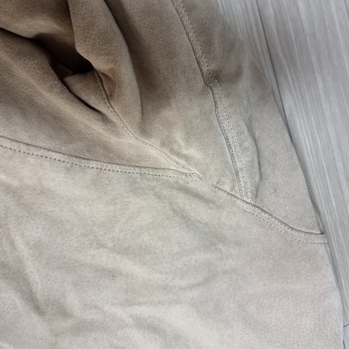 자라 가죽스웨이드 가죽트러커 자켓 베이지(105-110) 상품이미지10