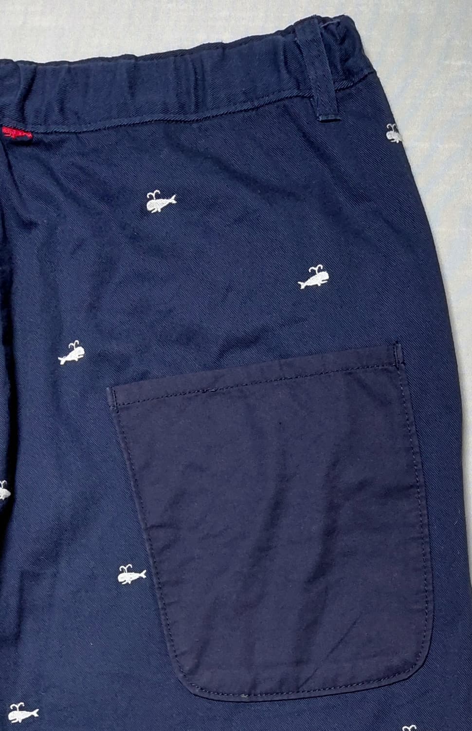 [28~30]FRAPBOIS 고래 자수 크롭 밴딩 팬츠 (8~9부 기장) 상품이미지9