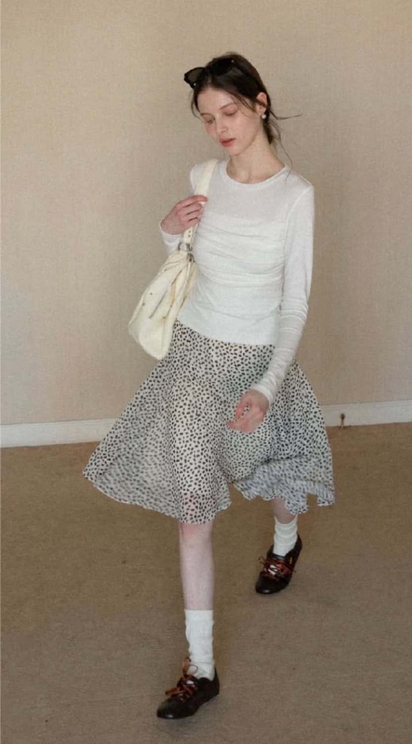 에그카 레오파드 미디스커트 상품이미지2