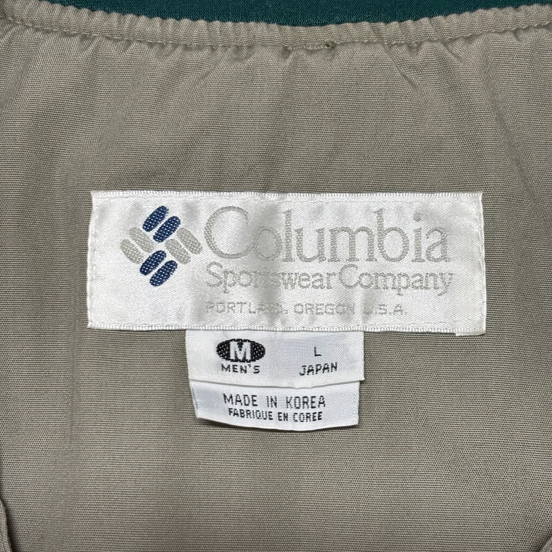 90s 국산 컬럼비아 베이지 카키 피싱 피슁 유틸리티 카고 베스트 조끼 상품이미지6