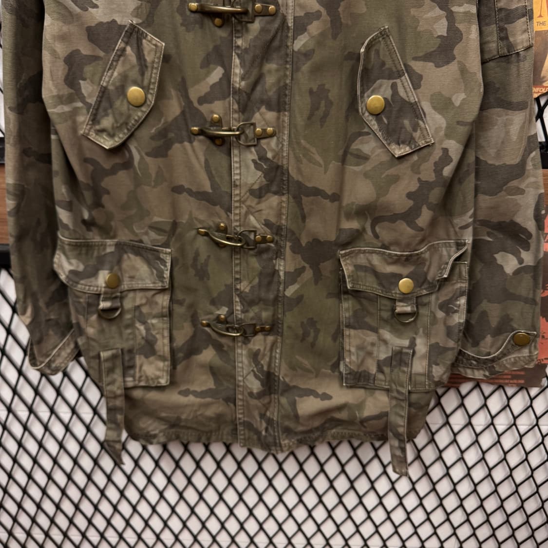 00s JPN VINTAGE 파이어맨 후드 자켓 전후면 카모플라쥬 상품이미지4