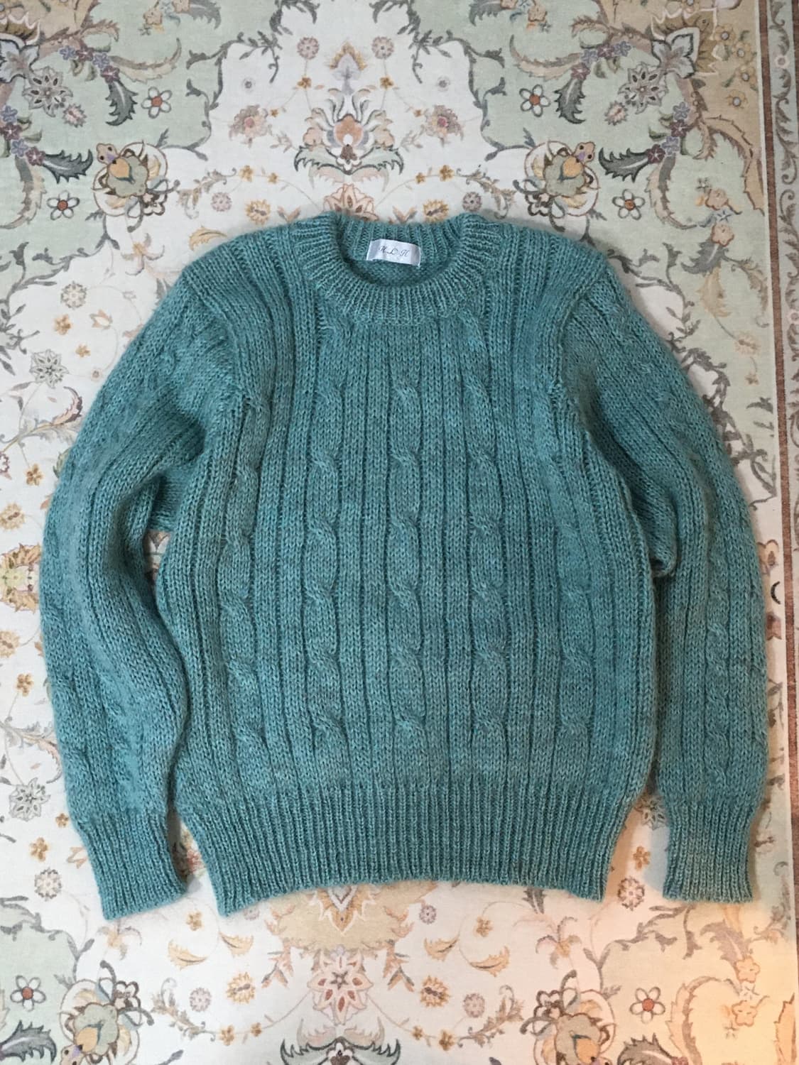 청록 꽈배기 니트 상품이미지3