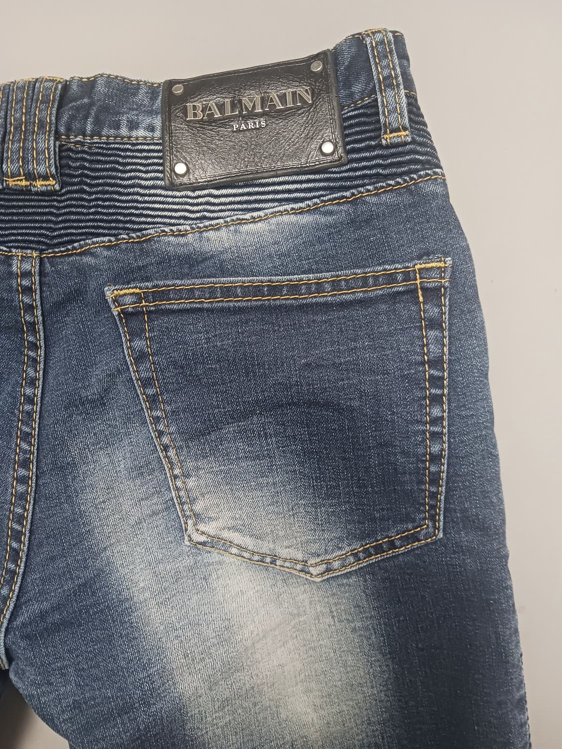 [30] 발망 디스 래더패치 바이커진 청바지 상품이미지9