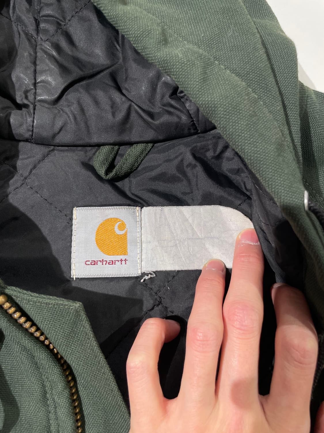 칼하트 올리브 그린 워크 후디 자켓 상품이미지7