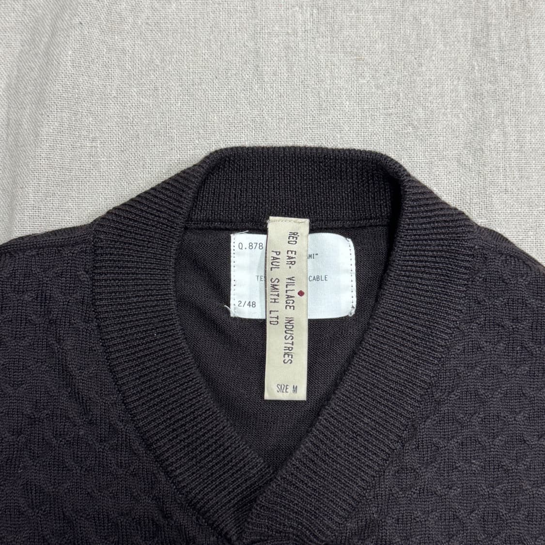 폴스미스 레드이어 암패치 브라운 울니트 M 상품이미지6