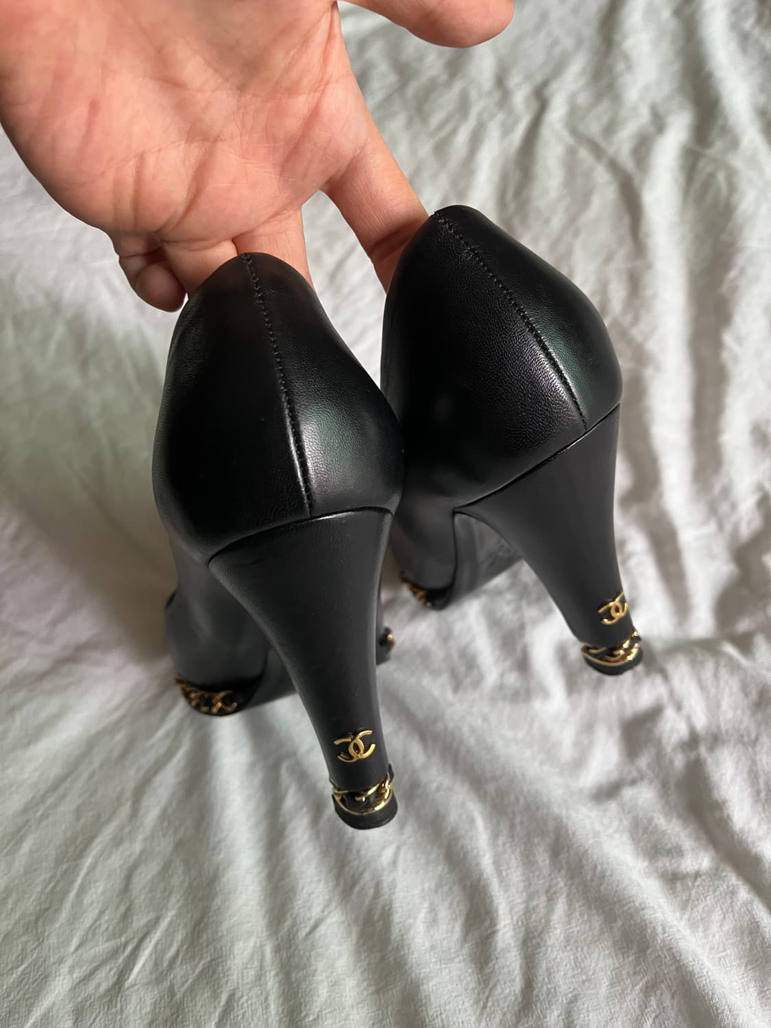 샤넬 금장 구두 슈즈 상품이미지8