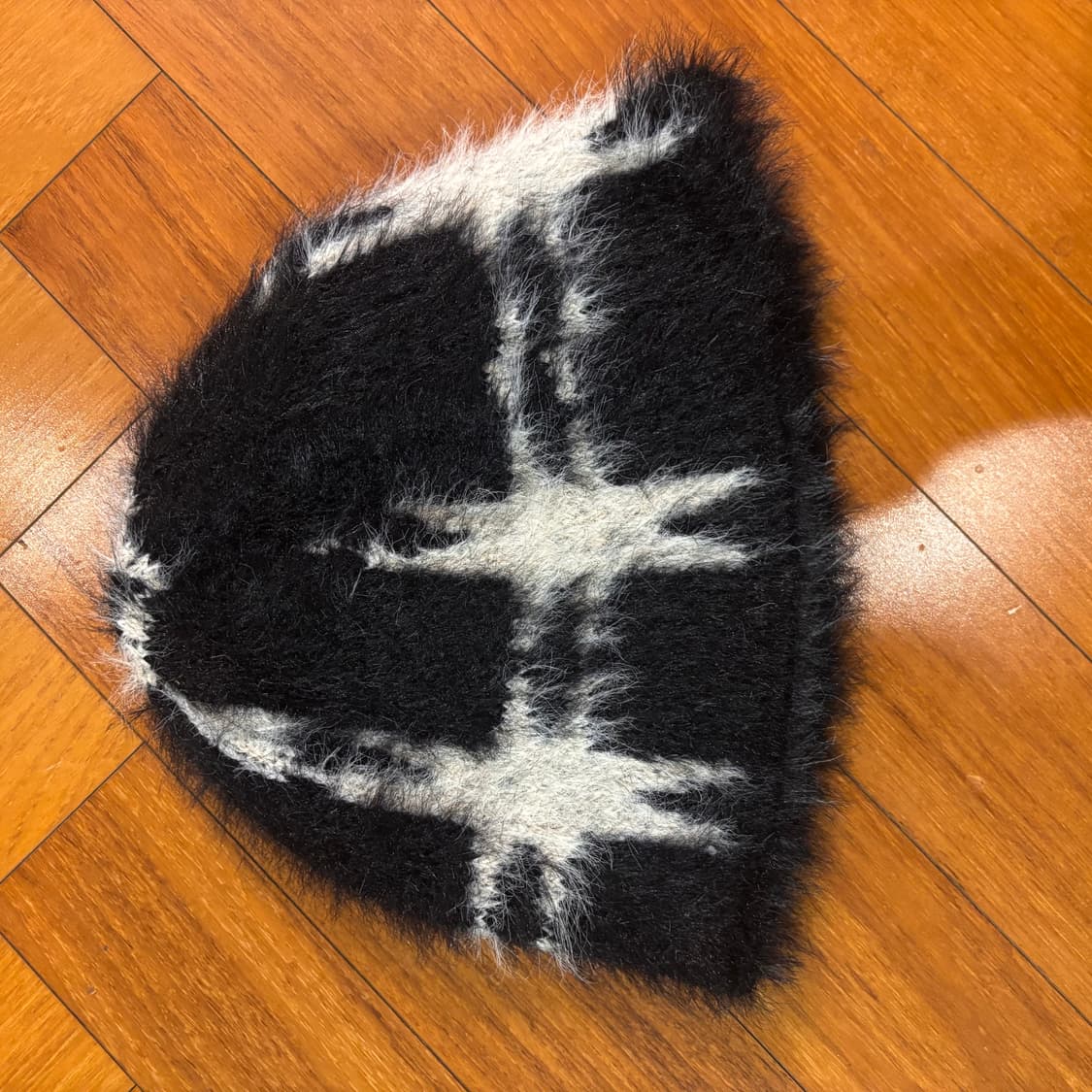 스타 앙고라 비니 블랙 상품이미지2