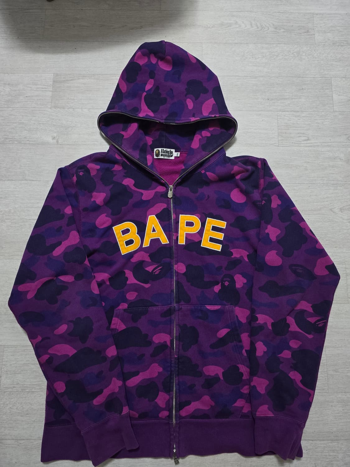 (정품) 베이프 컬러카모 풀집 후드집업 2XL (명품 자켓 샤크) 상품이미지1