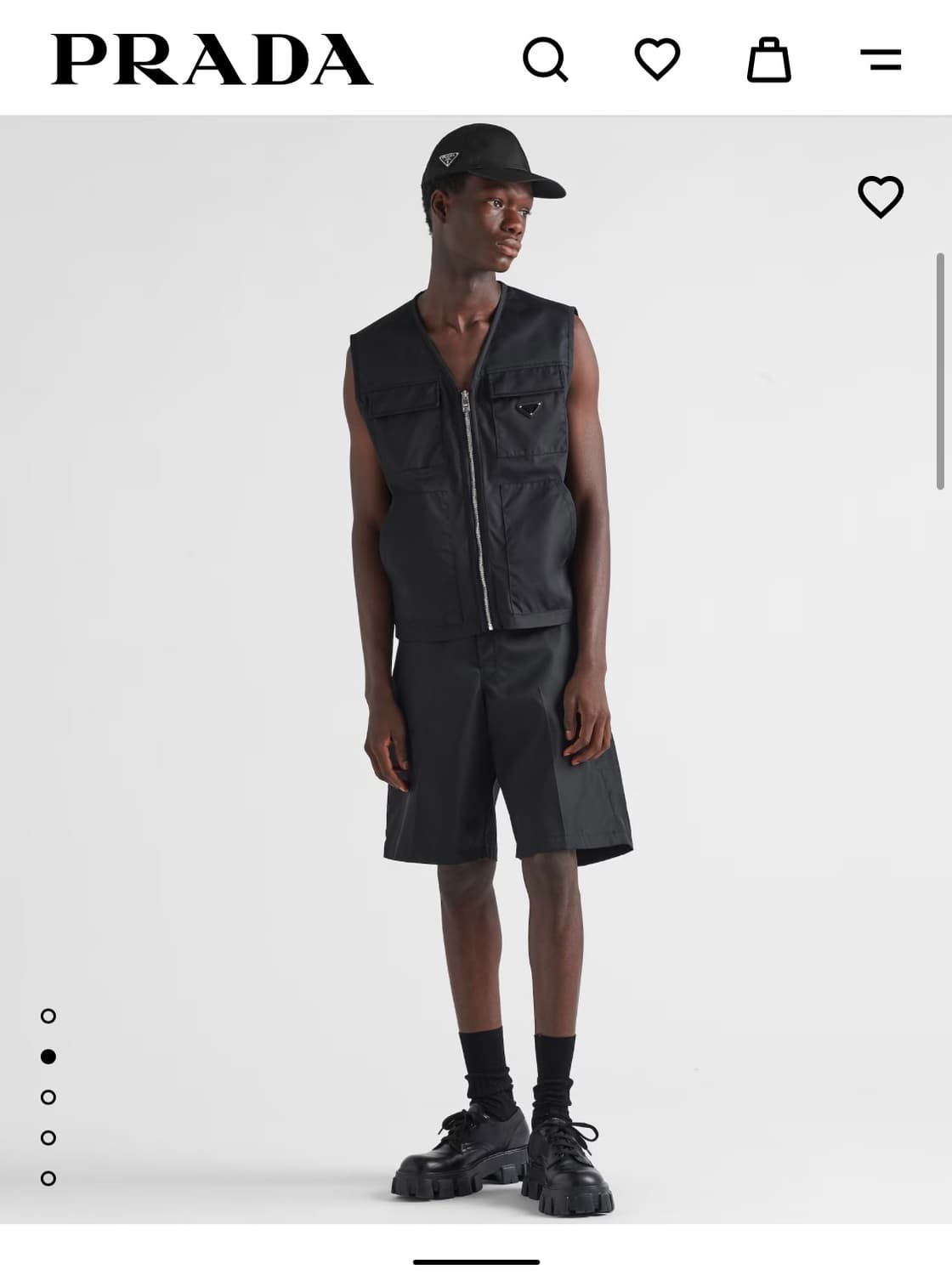 프라다 리나일론 버뮤다 팬츠 / 48 / 사용감 상품이미지1