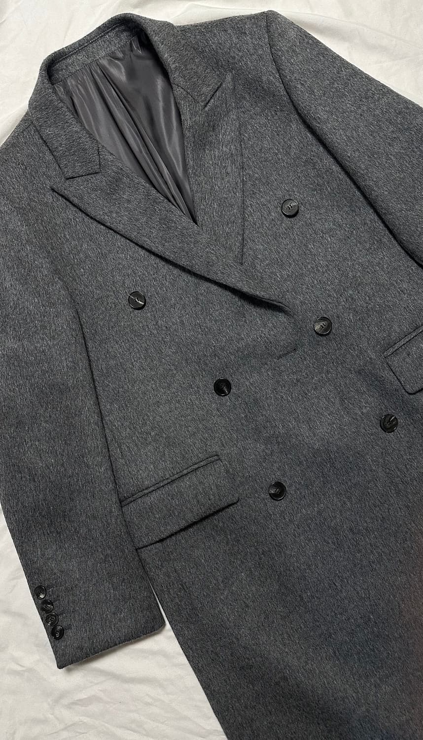 마마가리 23fw 컬렉션무드 더블코트 그레이 50 상품이미지3