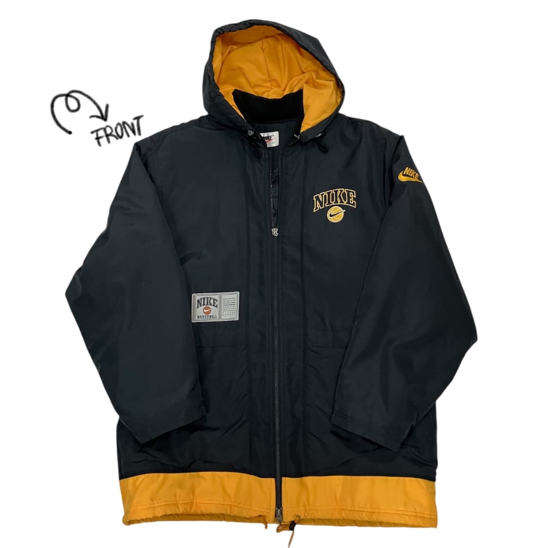 90‘s 나이키 올드스쿨 농구 누빔 점퍼 100 상품이미지2
