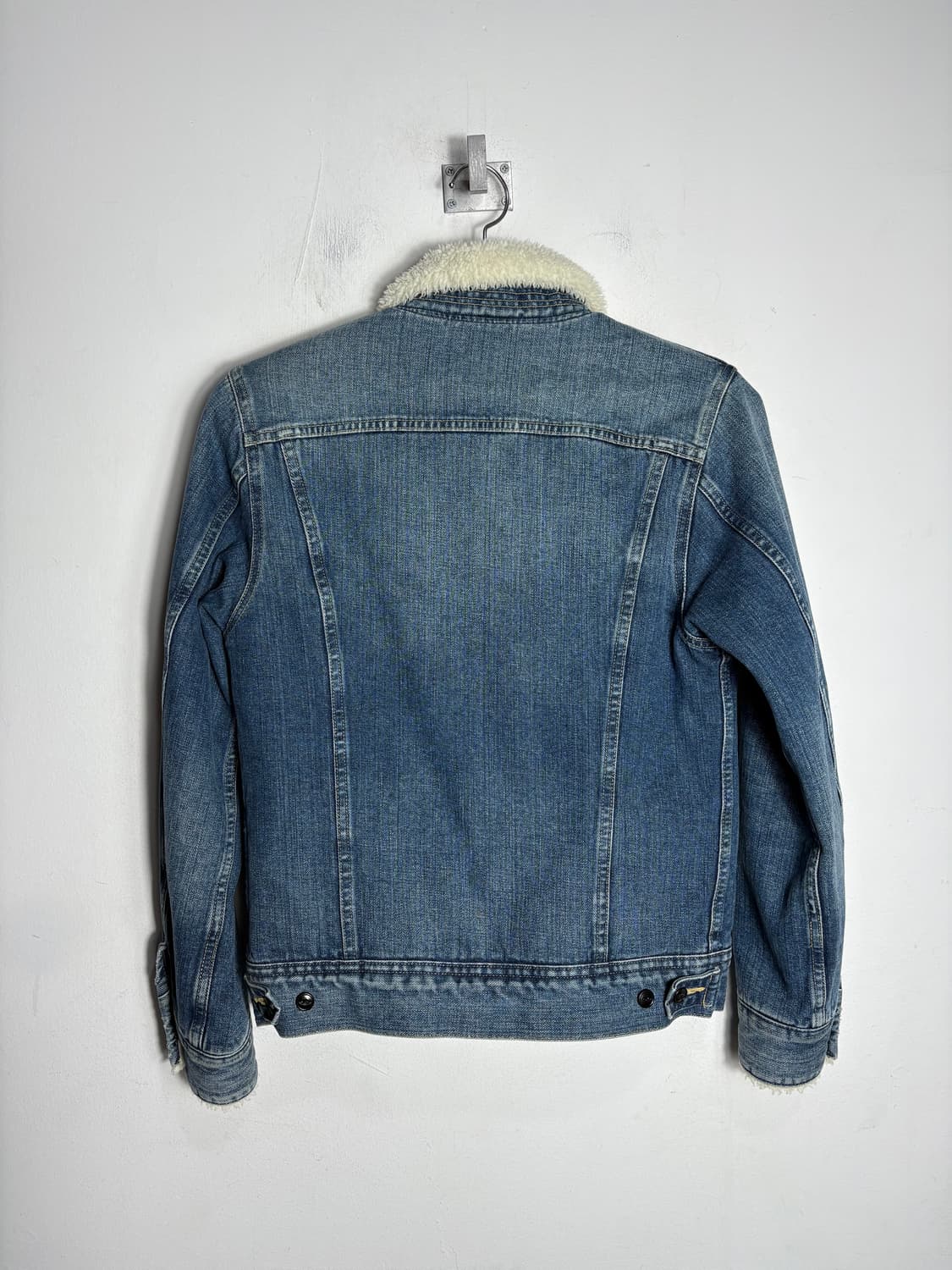 Lee 리 시어링 카라 중청 데님 자켓 상품이미지5