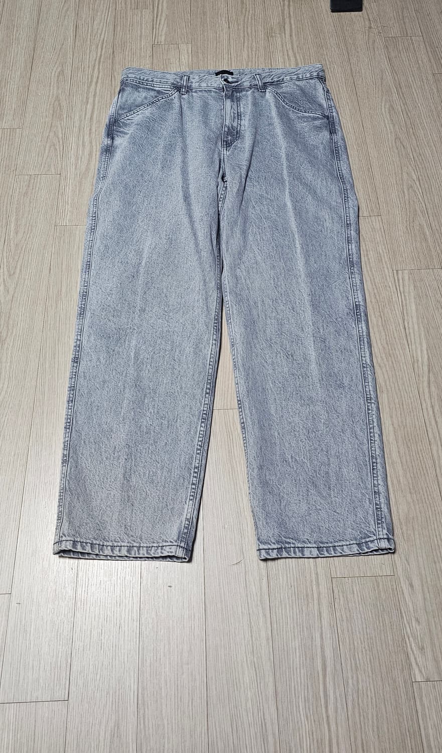 유니클로 와이드핏진 라이트그레이 36 상품이미지1